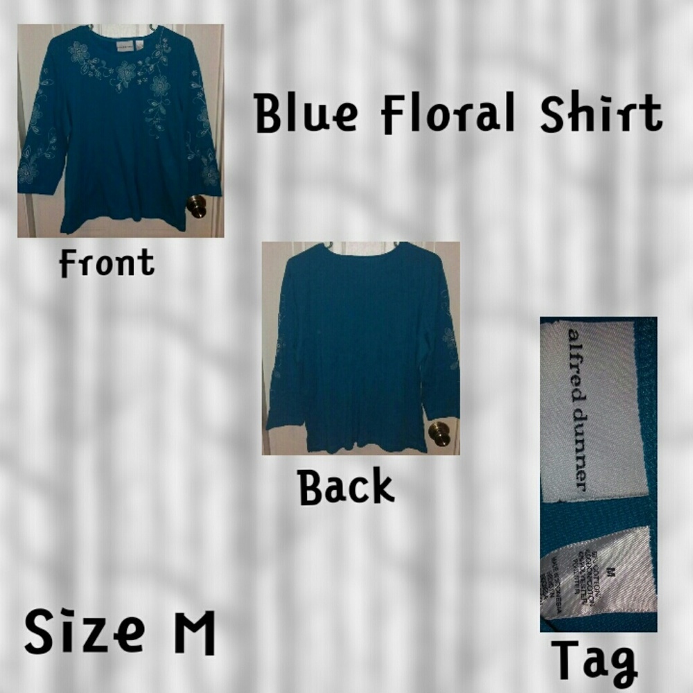 Blue Floral Shirt
